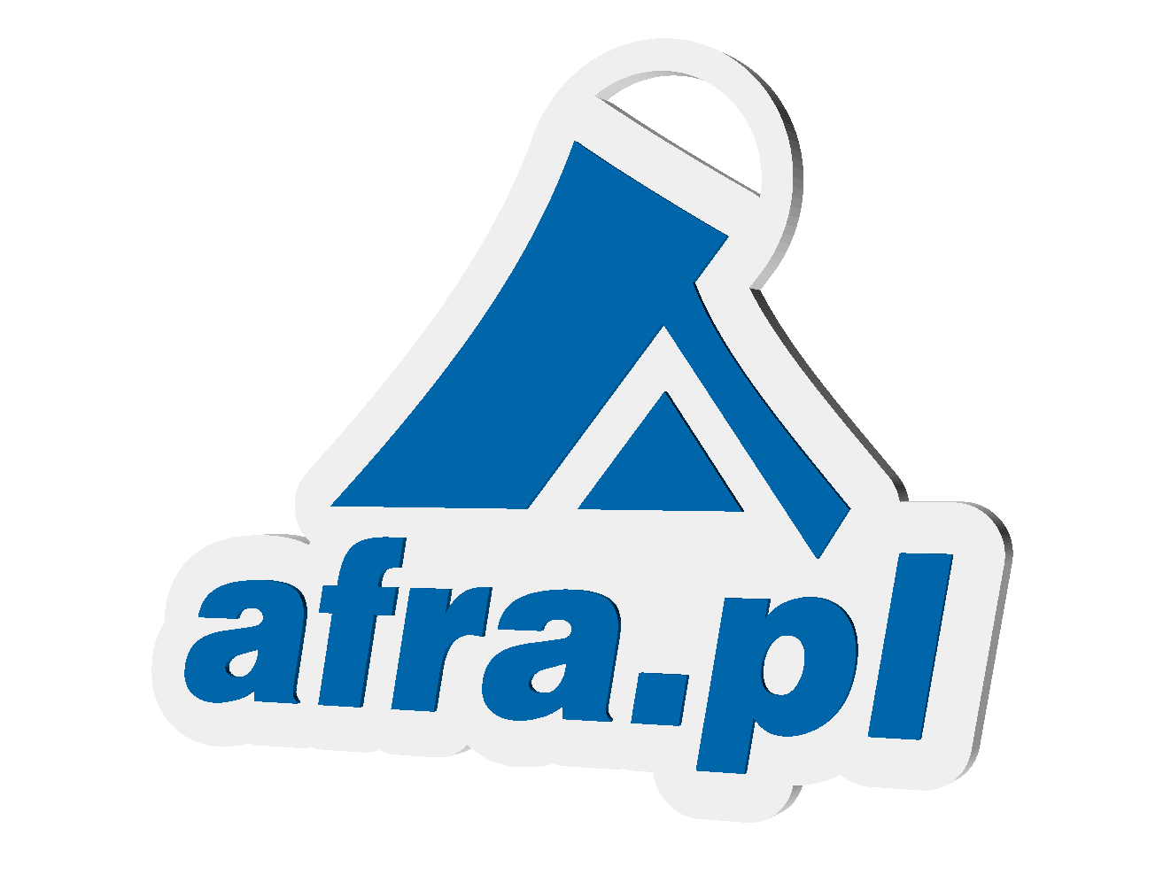 Brelok 3D NFC z logiem firmy AFRA